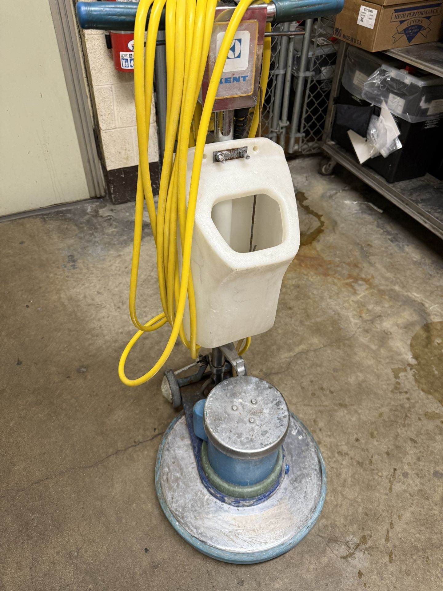 Vintage floor scrubber