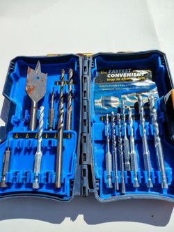 Huge Drill Bit Lot - Masonry SDS, Wood Spade, Twist Bits & Cases