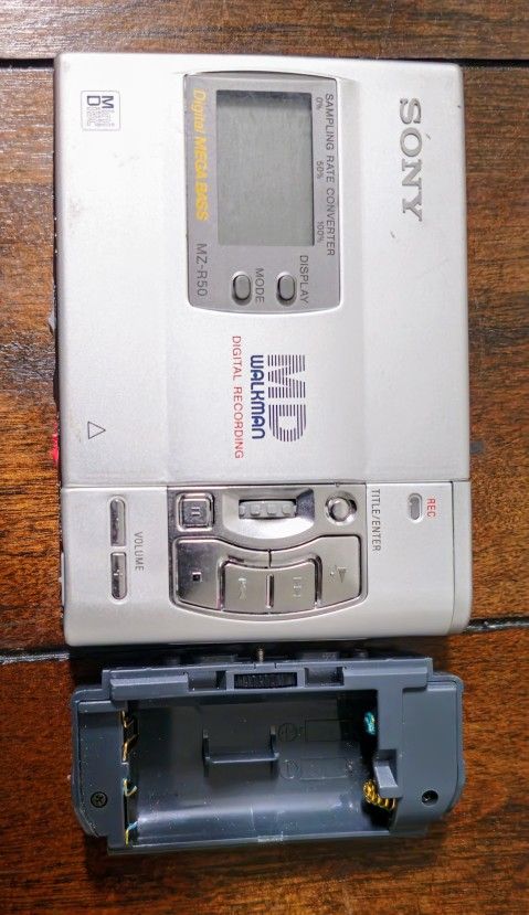 Sony MZ-R50 MD Walkman Portable MiniDisc Recorder from 1990s,