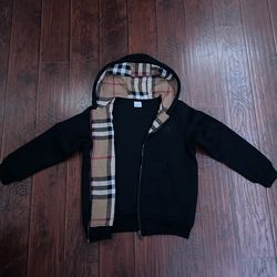 Burberry zip up hoodie size large