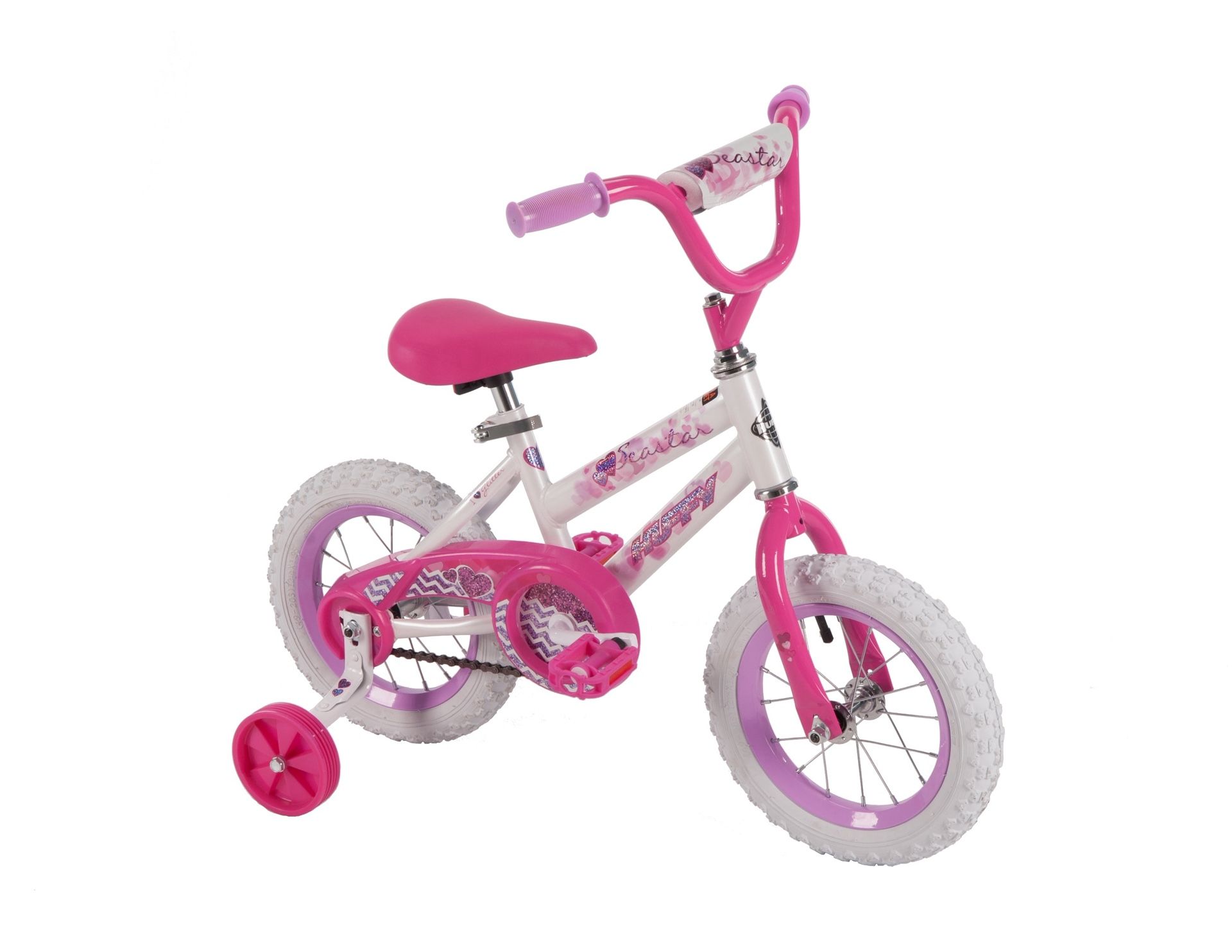 Huffy 12" Sea Star Girls' Bike, Bicycle Pink 3-5 Years