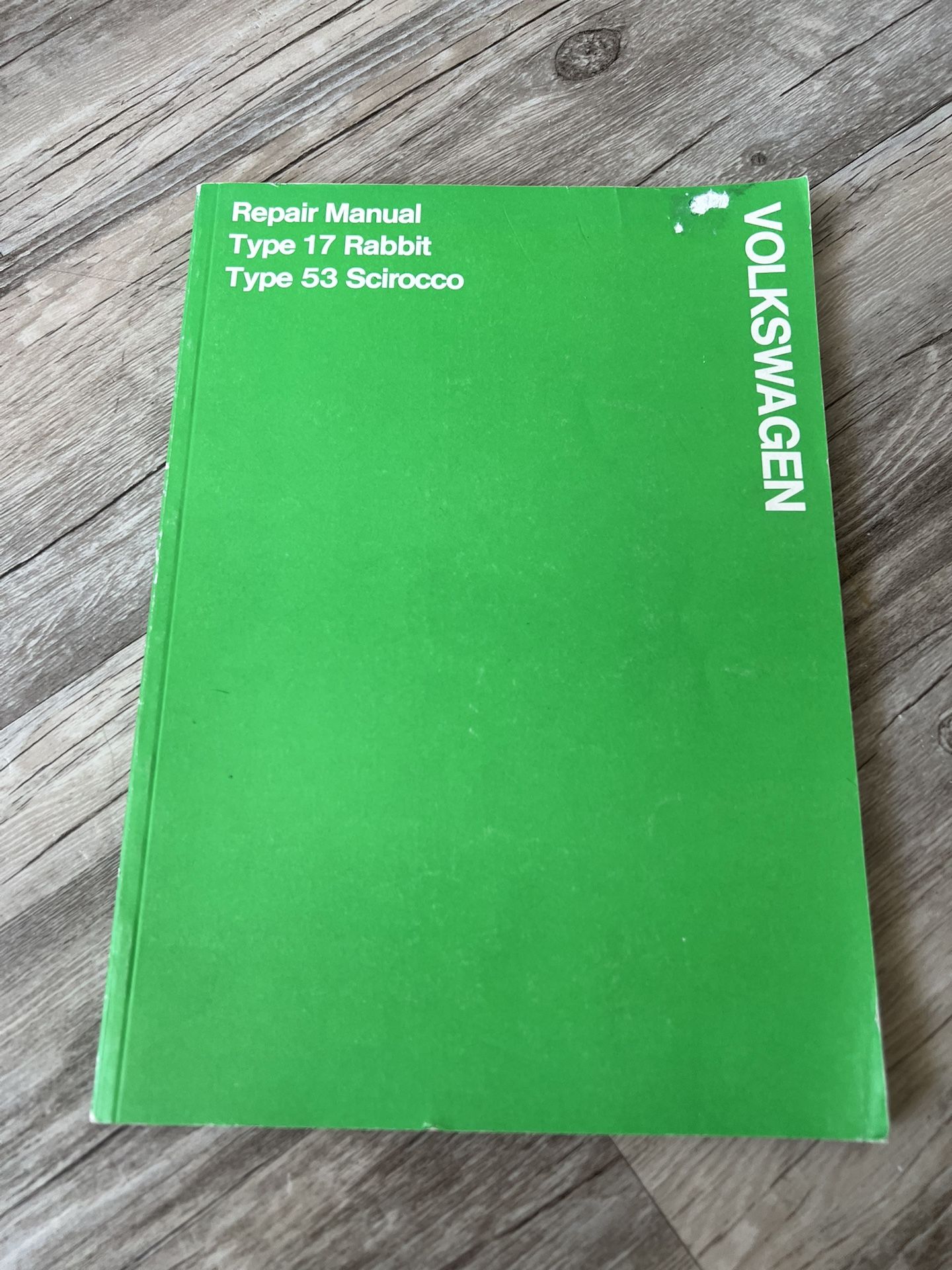 Book VW Volkswagen Rabbit Scirocco Repair Manual How To Guide