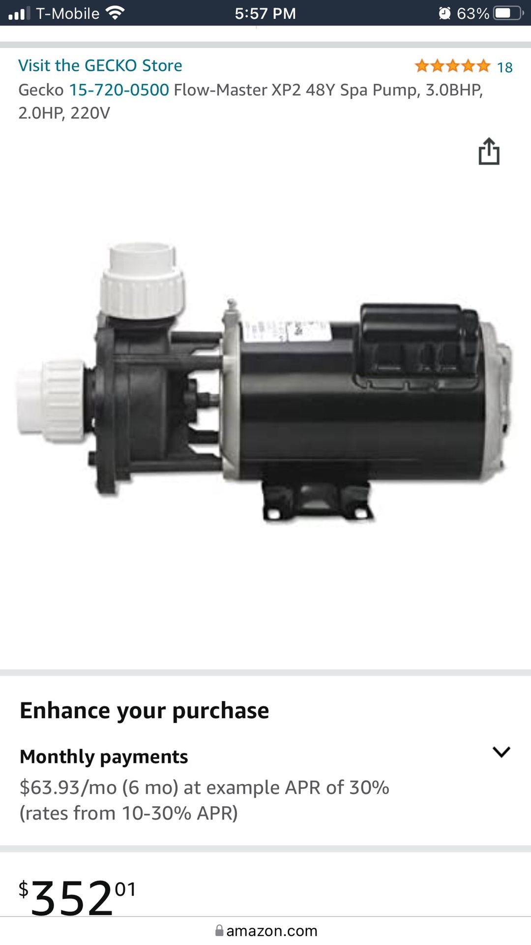 Spa /Hot Tub Pump