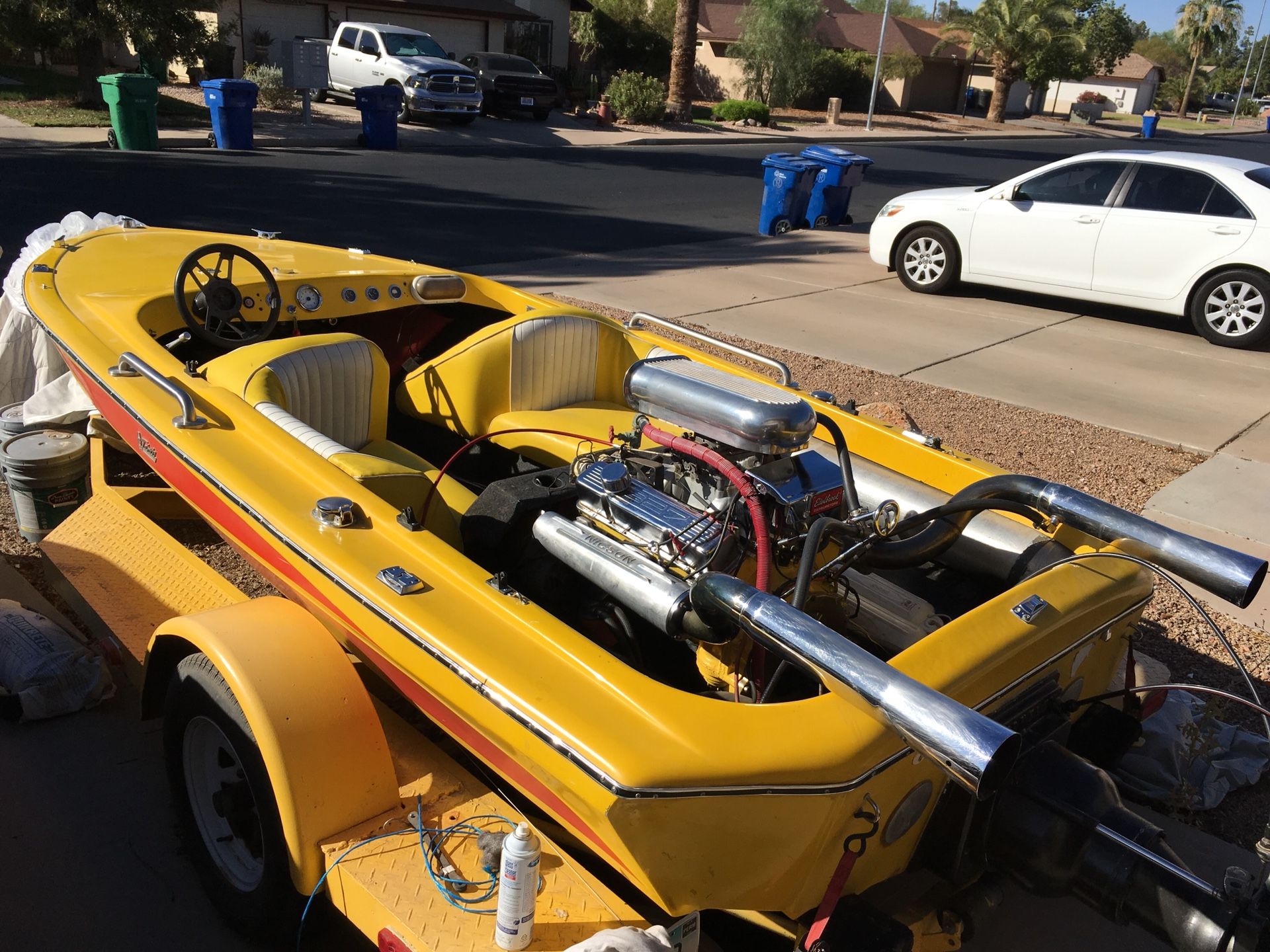 1968 Tahiti jet boat 16 foot 327 engine turnkey great condition for the year $3000 firm