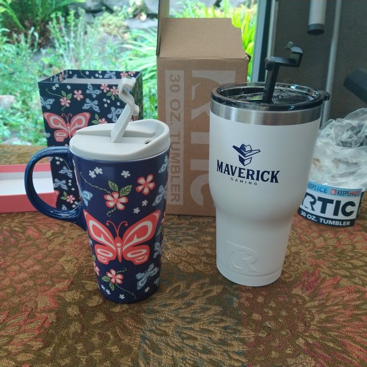 Artic 30oz Tumbler And 17oz Ceramic Mug Coffee Water
