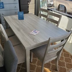 New 7 Piece Dining Table Set Special 