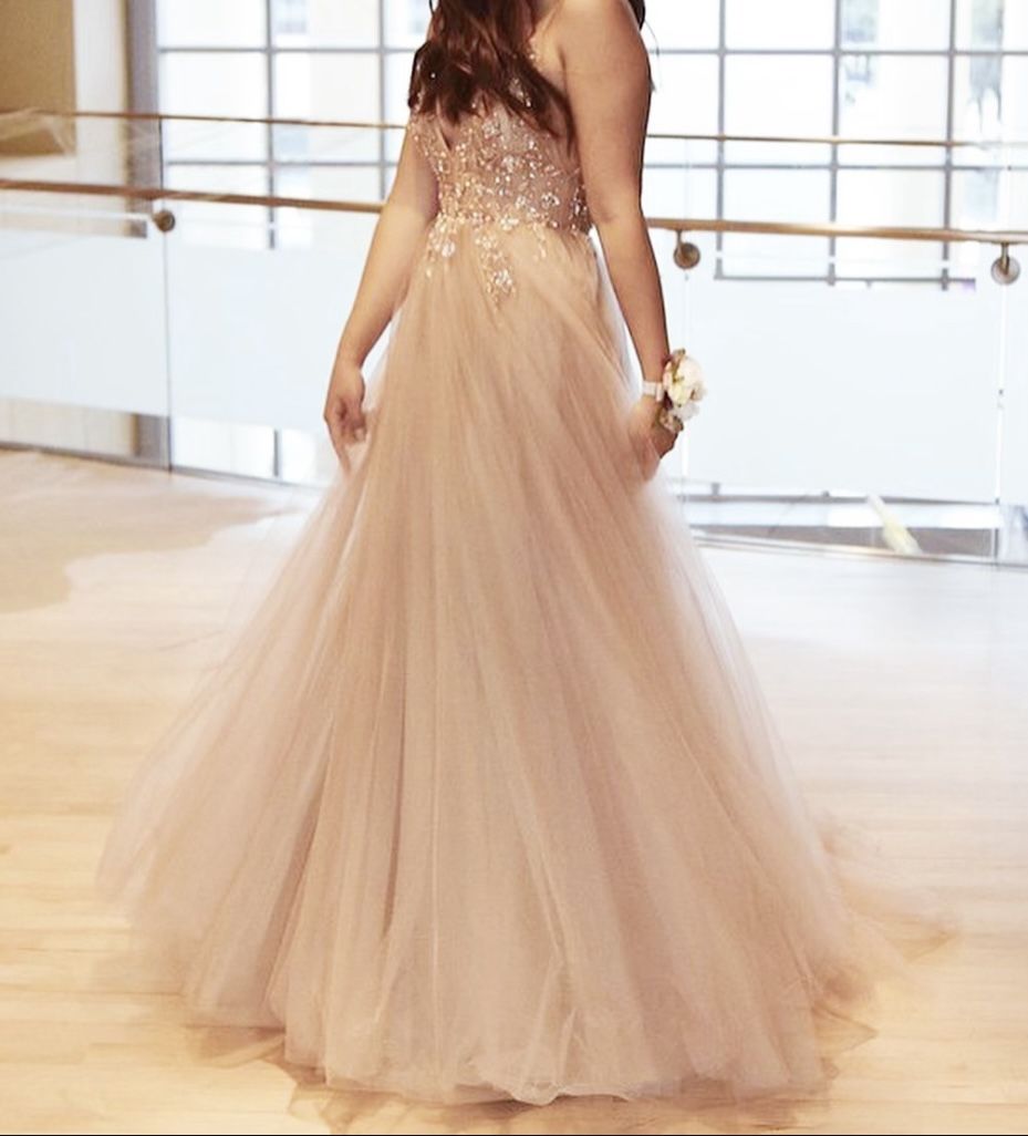 A-Line Tulle Prom Dress