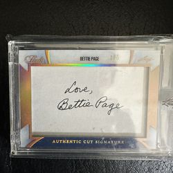 Betty Page Signed Cut Number 1/5