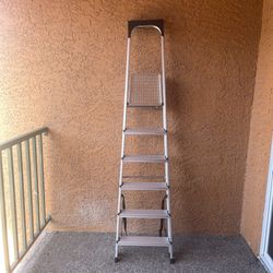 Ladders Household 6 Steps Ladder, Outdoor Metal Photography Ladder Folding Hotel Warehouse Ladder Portable/ 80”H* 4”D*19”W $396  Brand New. Pick up on