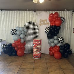 Balloon Garland Candy Table Backdrops Any Theme Birthday Wedding Bautizo Baby Shower etc…