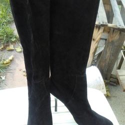 Calvin Klein Black Suede Boots