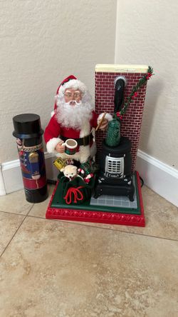 Vintage Santa Scene