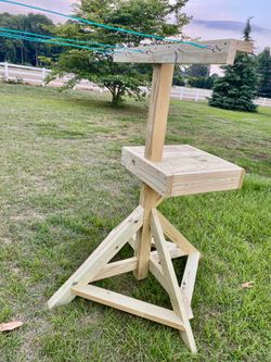 Movable Wooden Clothesline Clothes Dryer