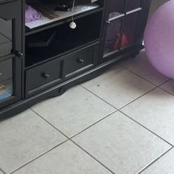 Media Center, Shelf And Storage Dresser 