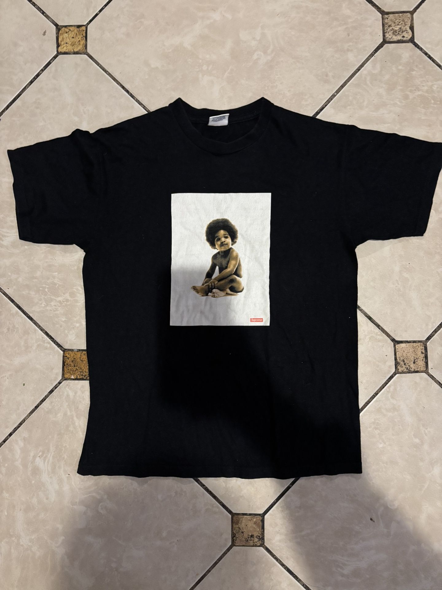 Supreme FW11 Ready To Die Notorious B.I.G. Biggie Smalls Black Box Logo Shirt S