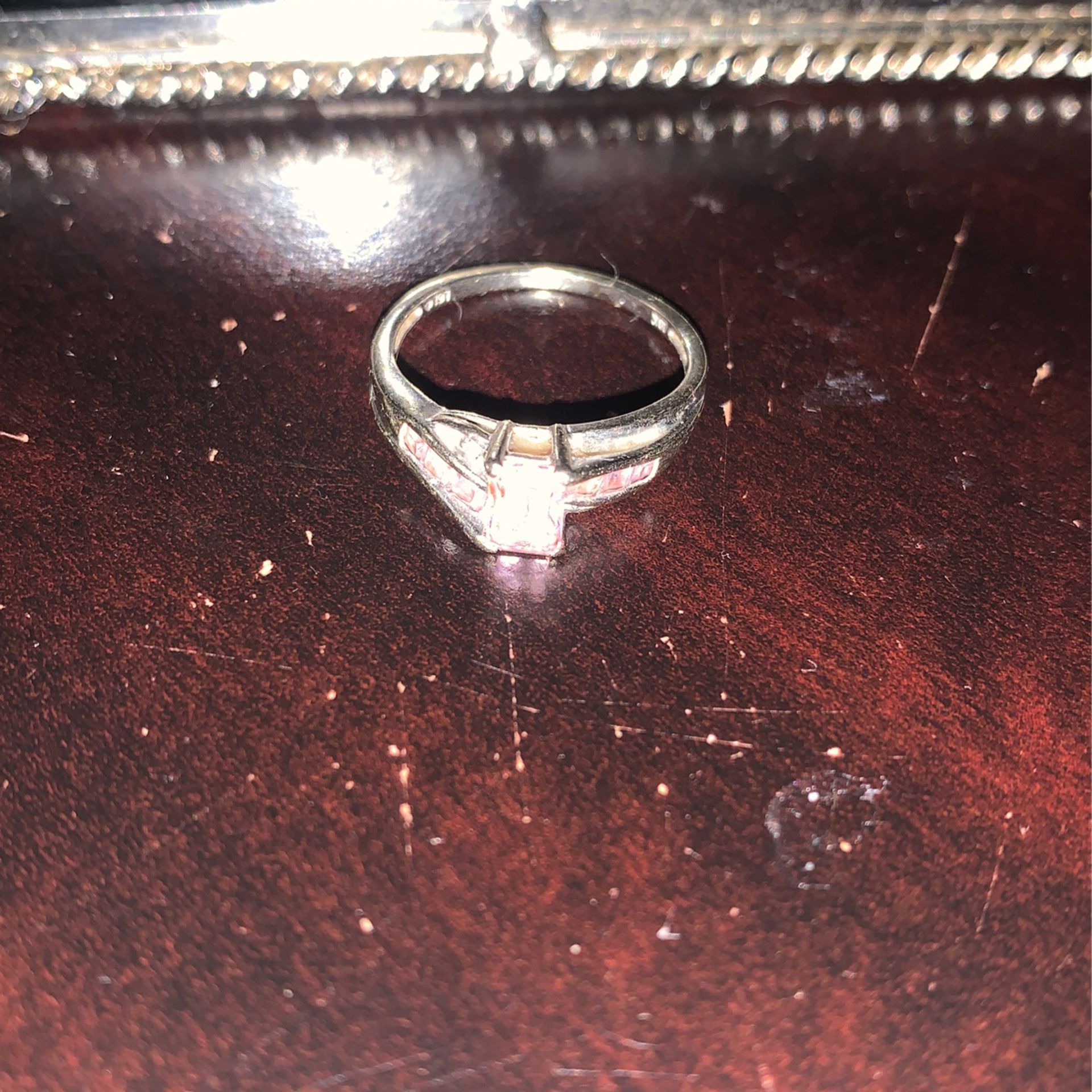 Women’s amethyst promise ring/wedding ring