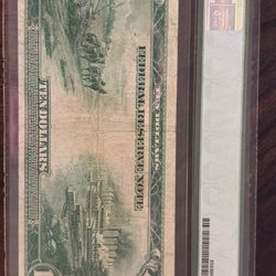 $10 Federal Reserve Note Series 1914, PMG Very Fine 30