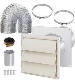 Wall Vent Ducting Kit with Flexible Hose