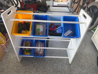 Children’s room organizer w/ bins
