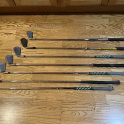 Set of 7 Right Handed Irons & Wedges - PING & Tommy Armour 845s Silver Scot Irons