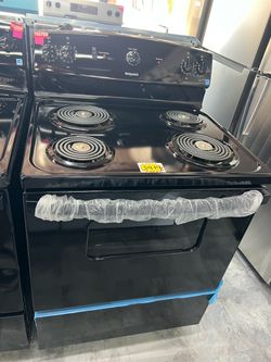 Hotpoint Black Electric Coil Range
