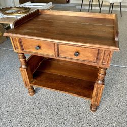 Antique Real Wood Side Table