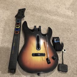 Guitar Hero PS3 Wireless Guitar Controller with Dongle Strap Sunburst World Tour