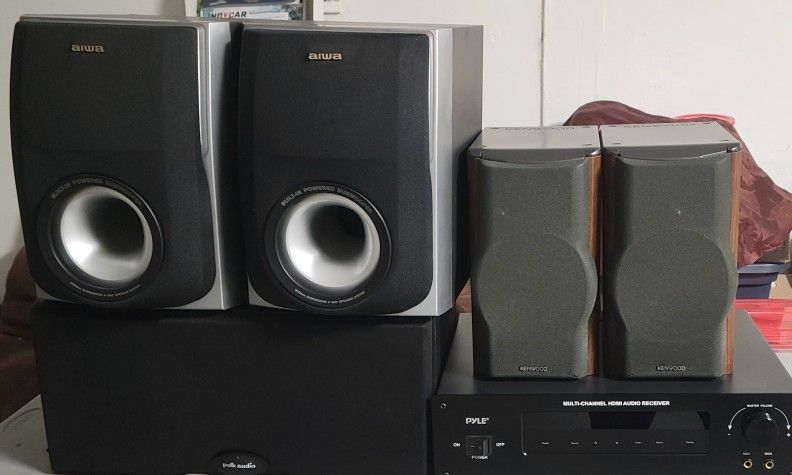 Home Theater System With 5 Speakers
