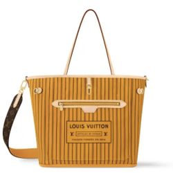 Brand New Brown And Orange Inside Out Bag