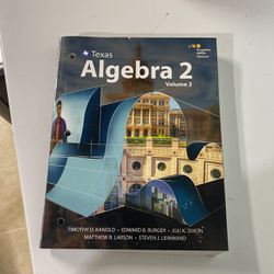 Algebra 2 Volume 2
