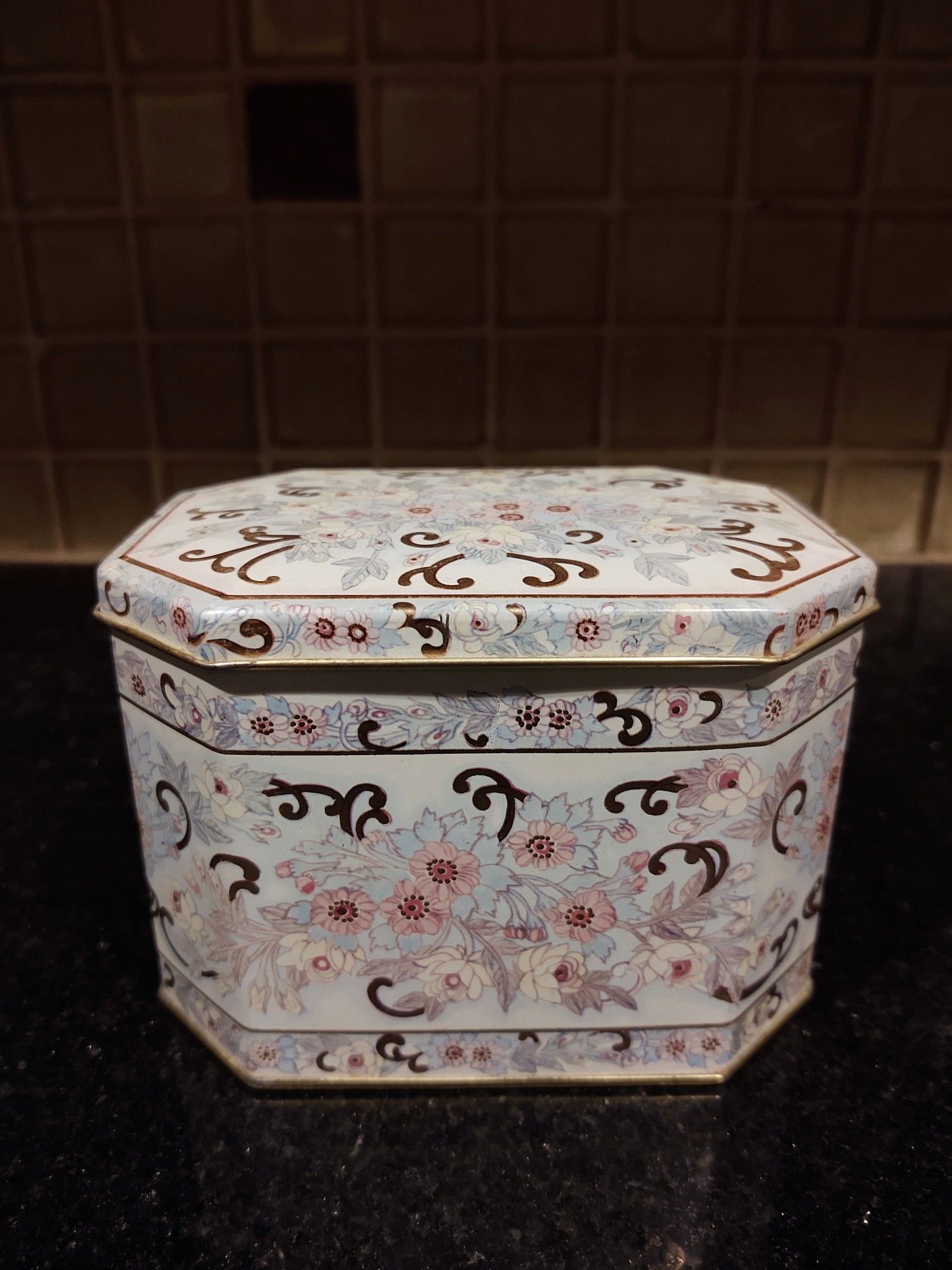 Vintage Tin Trinket Box