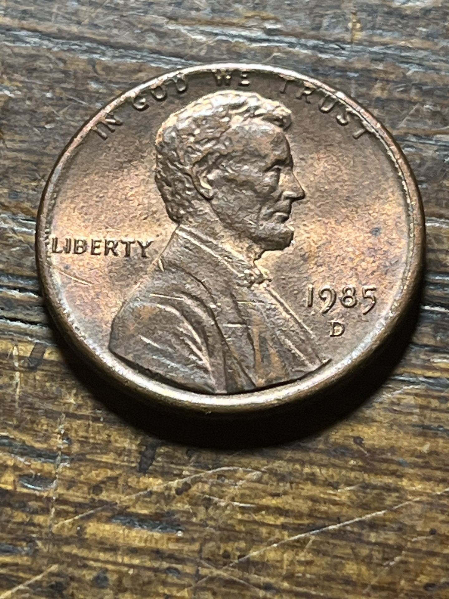 1985 D Penny