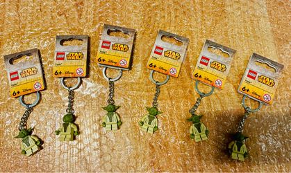 LEGO Star Wars Yoda Keychains – Lot of 6