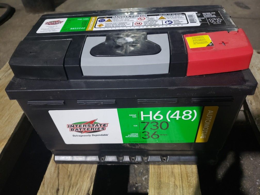 Interstate Car Truck Battery H6 Group 48 Perfect Condition
