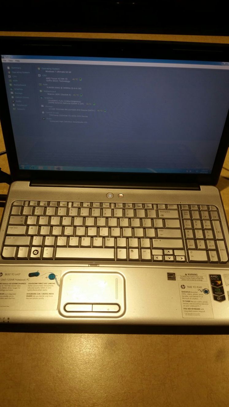 Hp laptop..100%working condition including battery life..specs in pics