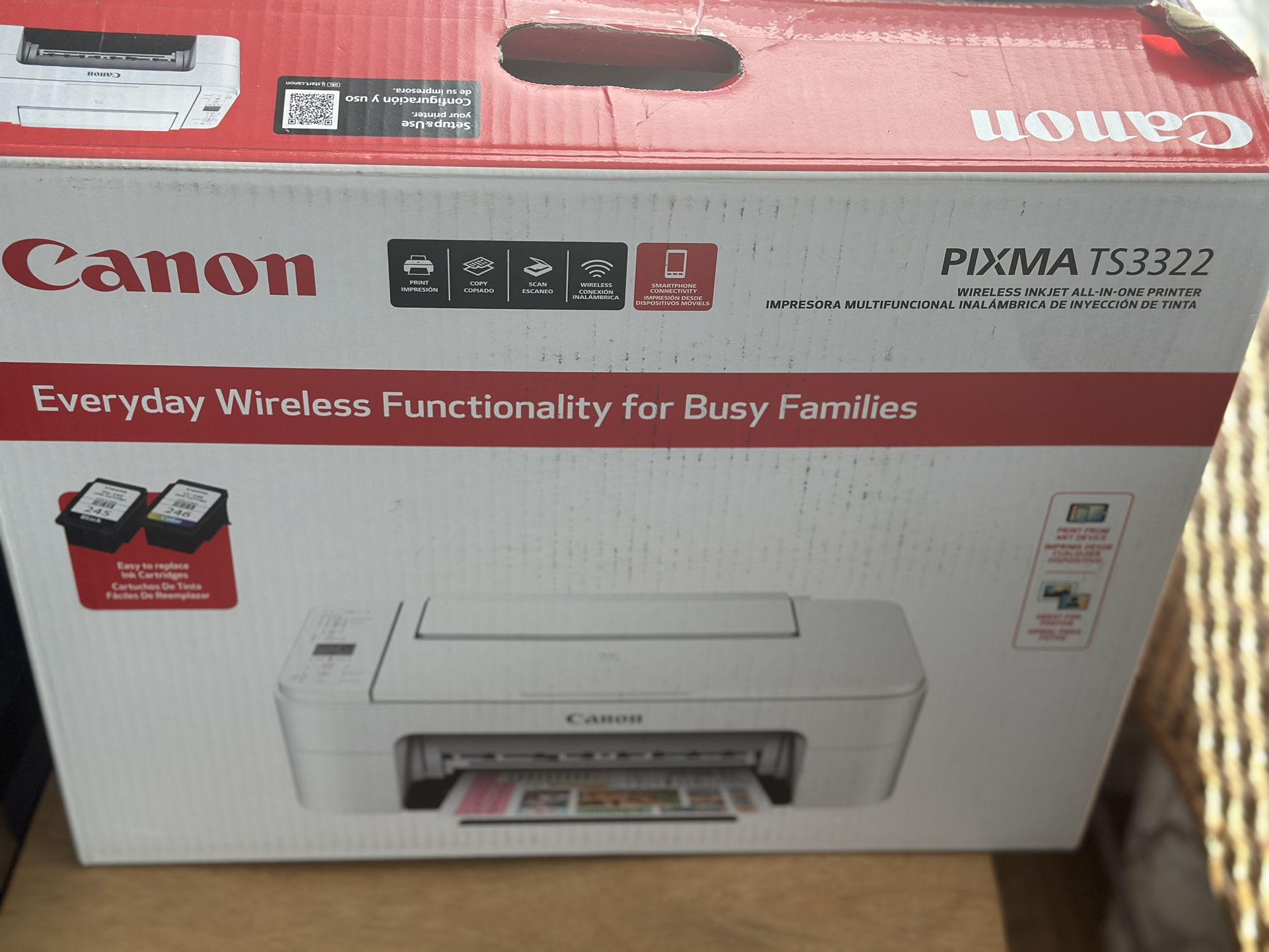 Canon Wireless Printer MODEL PIXMA TS3322
