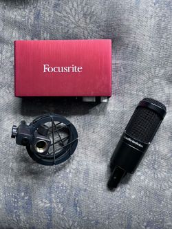 Audio Technica AT2020 Mic & Focusrite Interface