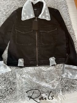 Denim black jacket