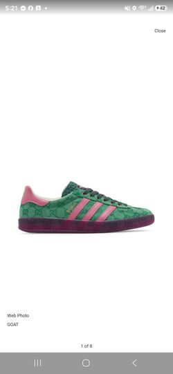Gucci x Adidas Wnms Gazelle Green GG Monogram