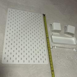 SKÅDIS Pegboard white organizer accessories cup display holder combination wall