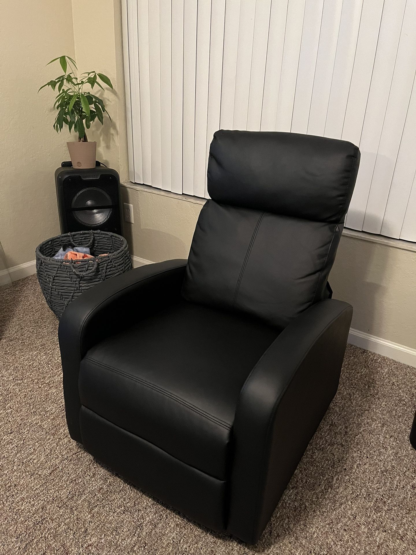 Black leather Recliner BRAND NEW!! 