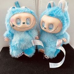 Adorable 2 Blue Monsters plushies keychains together #kawaii  # mother days gift # gift for her # love gift #plushie # spring gift