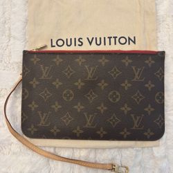 Louis Vuitton Monogram Neverfull MM GM Pochette Pivoine