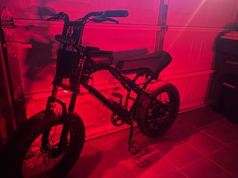 Fat Tire Electric Bike Black