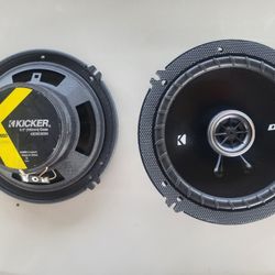 43DSC6504 KICKER 6.5-Inch (160-165mm) Coaxial Speakers, 4-Ohm