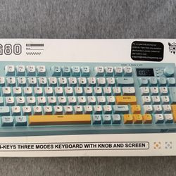 Wireless Keyboard – RGB Backlight – BT/2.4G/USB-C – LCD Screen – Quiet Keys – New