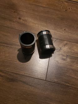 1 - 1/2 Rubber Pvc Pipe Fittings With Clamps