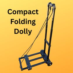 Folding Compact Hand Truck - Heavy Duty Dolly Cart with a 220 lbs Capacity Utility Cart