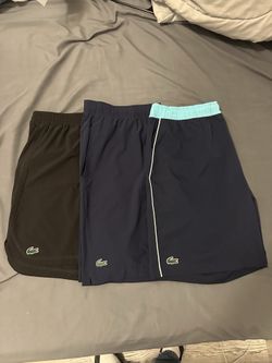 3 Pairs of Lacoste Shorts (Pre-Owned) – Size XL – Good Condition