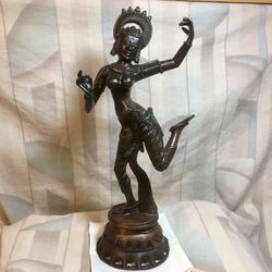 Sky Dancer - 14” tall bronze Dancing Dakini- Hindu/ Buddhist